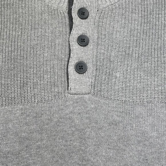 Club Room Soft Grey Heather Cotton Mens Sweater Size Small - Picture 3 of 10